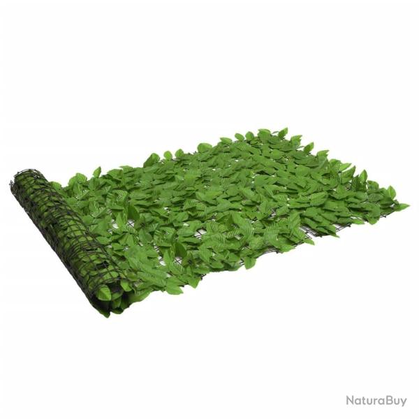 �cran de balcon avec feuilles vert 200x100 cm