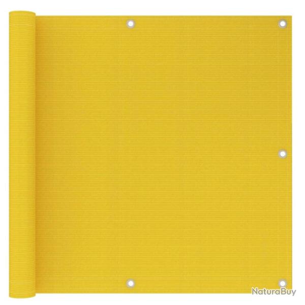 �cran de balcon Jaune 90x500 cm PEHD