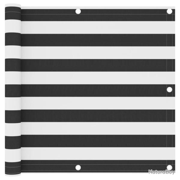 �cran de balcon Anthracite et blanc 90x300 cm Tissu Oxford alsavelo