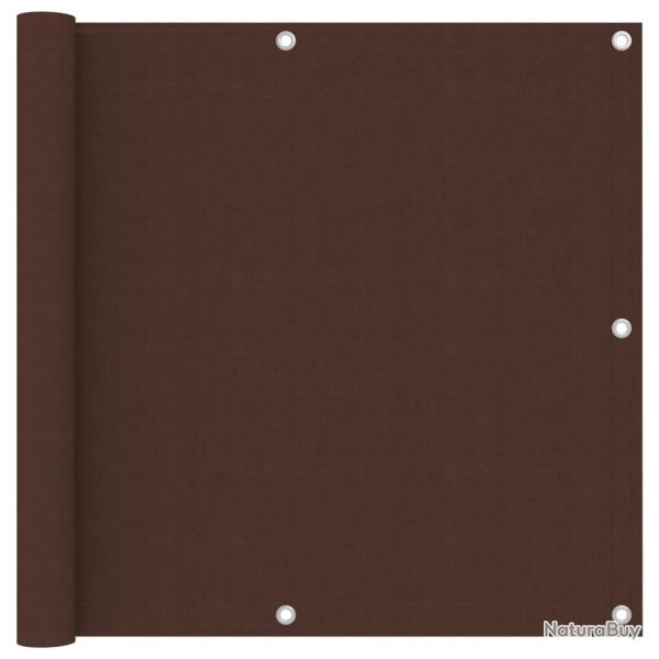 �cran de balcon Marron 90x400 cm Tissu Oxford alsavelo