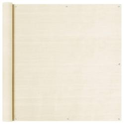 &Eacute;cran de balcon Cr&egrave;me 120x500 cm PEHD