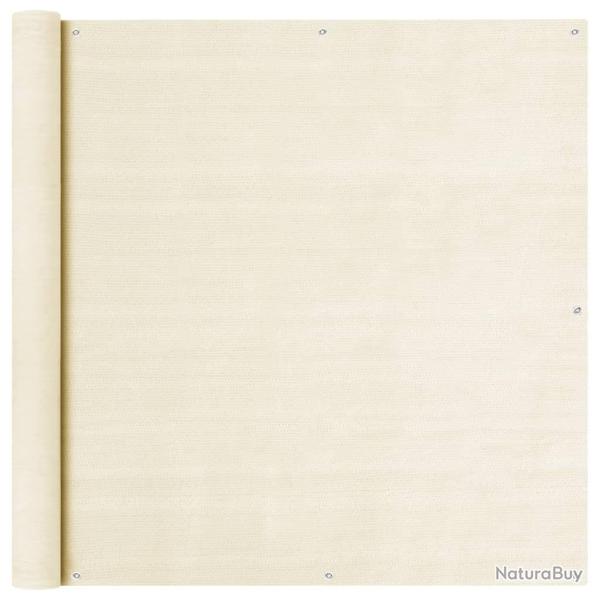 �cran de balcon Cr�me 120x500 cm PEHD