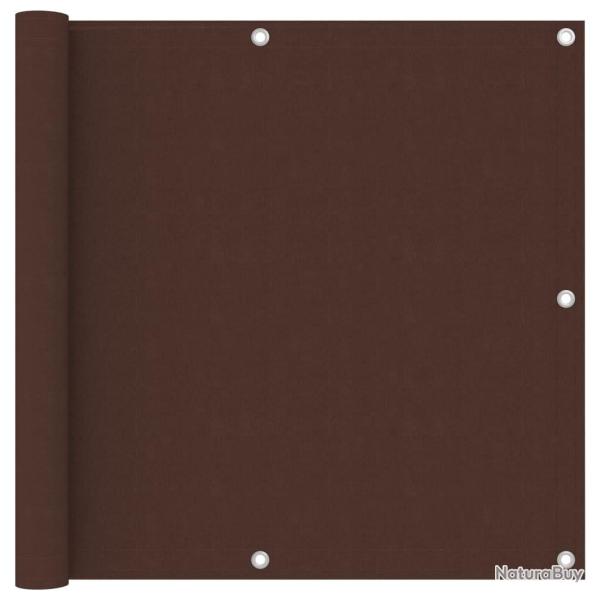 �cran de balcon Marron 90x600 cm Tissu Oxford
