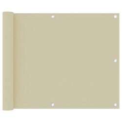 &Eacute;cran de balcon Cr&egrave;me 75x300 cm Tissu Oxford alsavelo