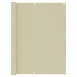 &Eacute;cran de balcon Cr&egrave;me 120x600 cm Tissu Oxford alsavelo