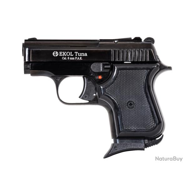 PISTOLET TUNA NOIR 8MM PA EKOL +1 BOITE BALLE  DE 8MM