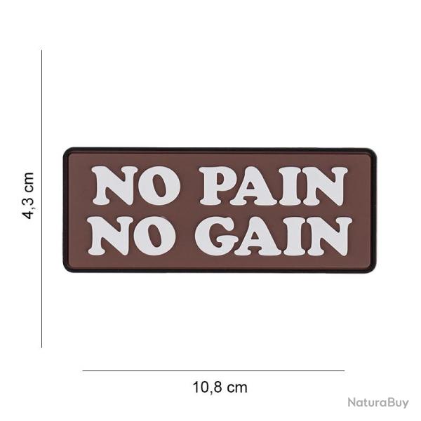 Patch 3D PVC "No Pain No Gain" (101 Inc)
