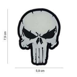 Patch 3D PVC Punisher Skull Fluo (101 Inc)