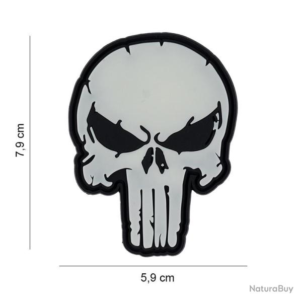 Patch 3D PVC Punisher Skull Fluo (101 Inc)