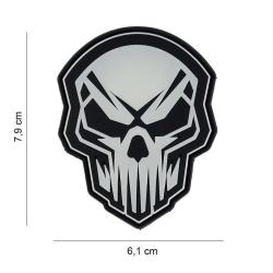Patch 3D PVC Angry Skull Fluo (101 Inc)