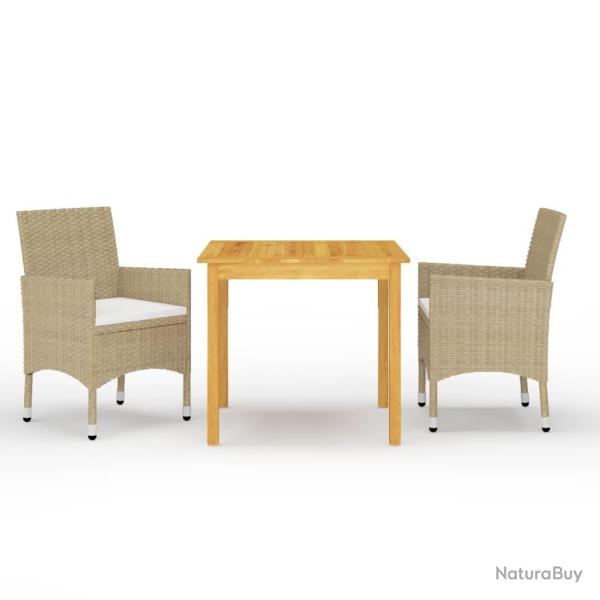 Ensemble � manger de jardin 3 pcs Beige