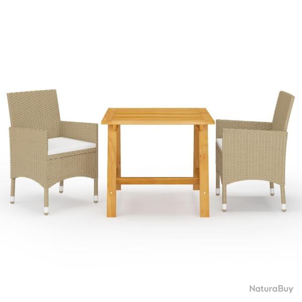 Ensemble � manger de jardin 3 pcs Beige