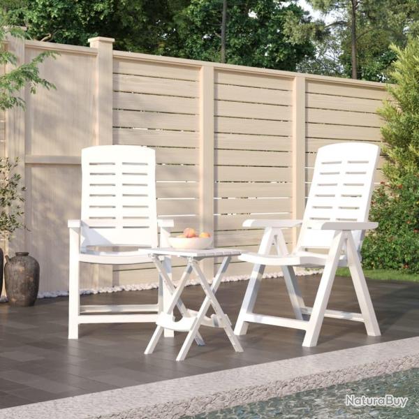 Ensemble � manger de jardin 3 pcs Blanc Polypropyl�ne
