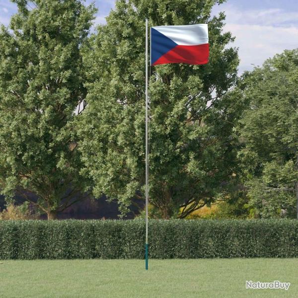 Drapeau tch�que et m�t 6,23 m Aluminium