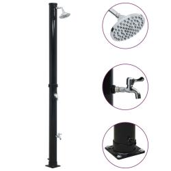 Douche solaire Noir 220 cm 20 L alsavelo