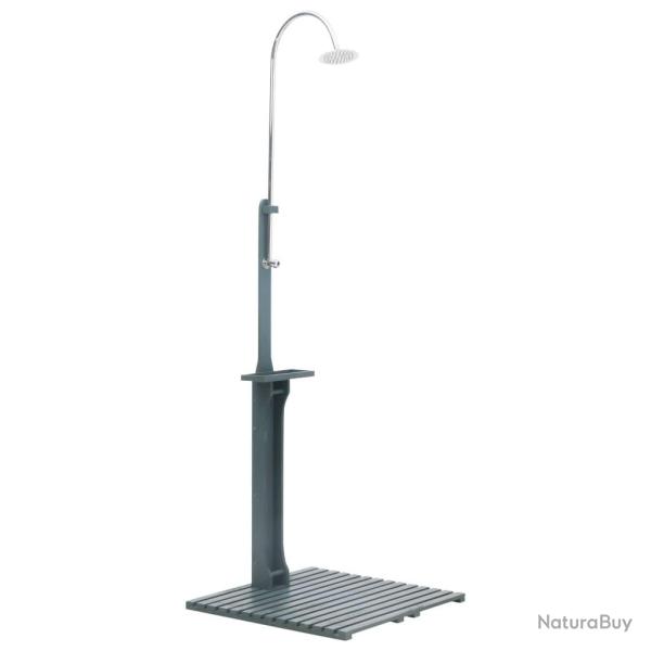Douche de jardin Anthracite Bois