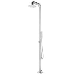 Douche de jardin 225 cm Acier inoxydable alsavelo