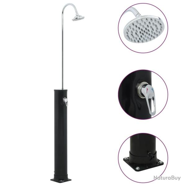 Douche solaire Noir 214 cm 20 L alsavelo