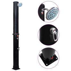 Douche solaire d'ext&eacute;rieur avec pomme de douche et robinet 40 L alsavelo