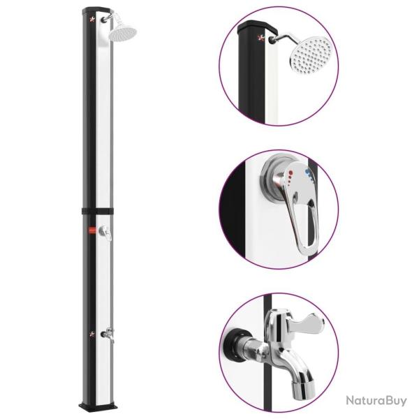 Douche solaire d'extrieur avec pomme de douche et robinet 35 L alsavelo