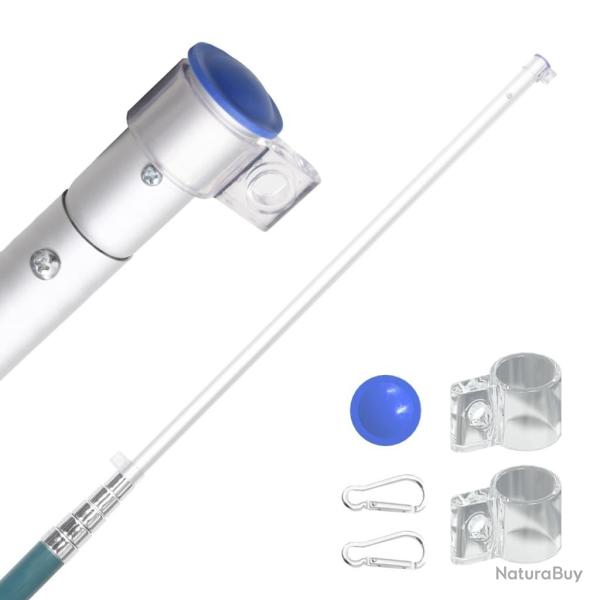 Drapeau de la Pologne et m�t 5,55 m Aluminium