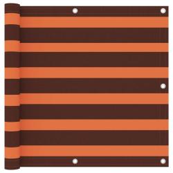 &Eacute;cran de balcon Orange et marron 90x500 cm Tissu Oxford