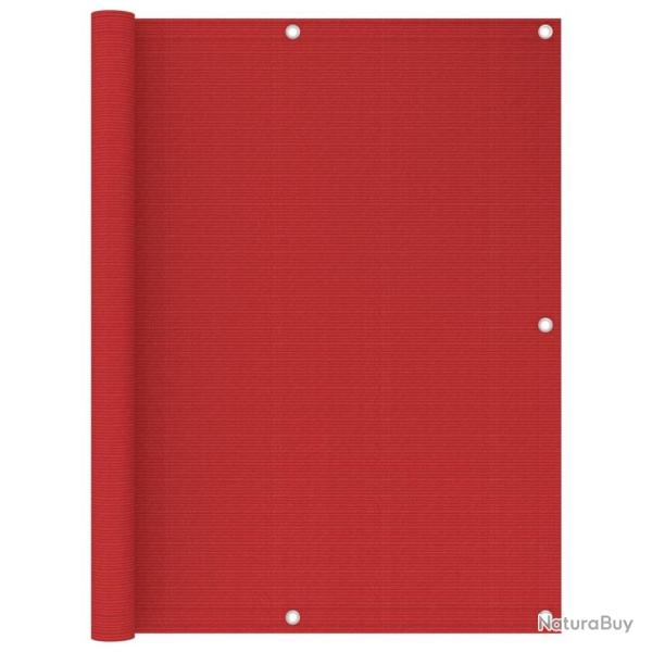 �cran de balcon Rouge 120x500 cm PEHD