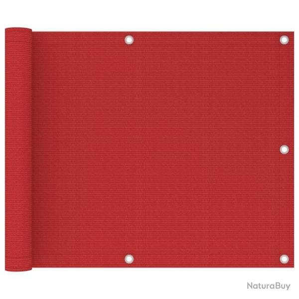 �cran de balcon Rouge 75x300 cm PEHD alsavelo