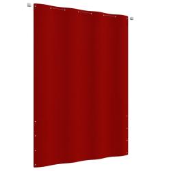 &Eacute;cran de balcon Rouge 160x240 cm Tissu Oxford alsavelo
