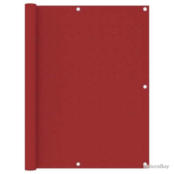 �cran de balcon Rouge 120x600 cm Tissu Oxford