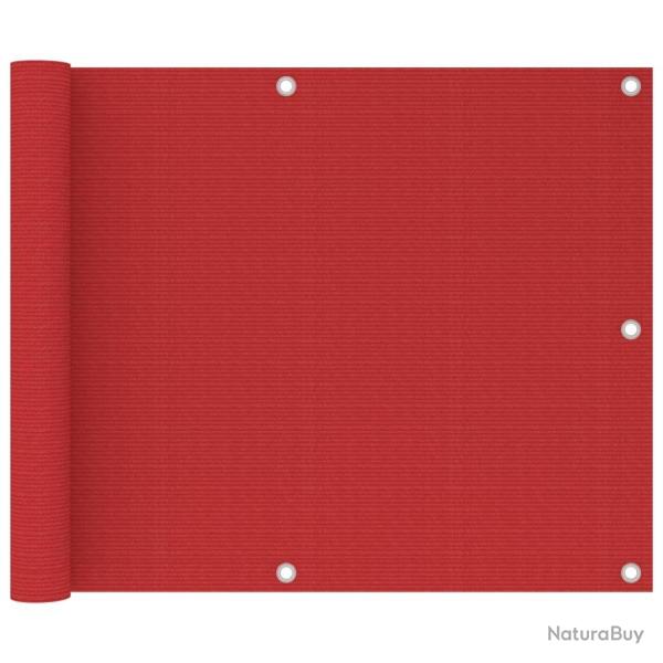 �cran de balcon Rouge 75x500 cm PEHD