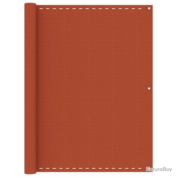 �cran de balcon Orange 120x500 cm PEHD alsavelo