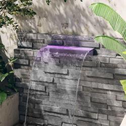D&eacute;versoir pour cascade avec LED RVB Acrylique 60 cm