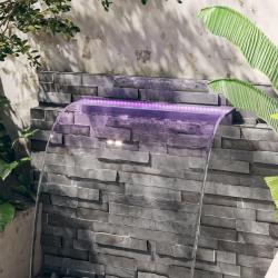 D&eacute;versoir pour cascade avec LED RVB Acrylique 90 cm