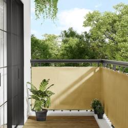&Eacute;cran de balcon sable 90x500 cm 100% polyester oxford