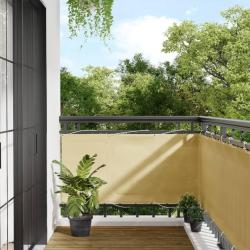 &Eacute;cran de balcon sable 75x600 cm 100% polyester oxford