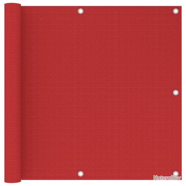 �cran de balcon Rouge 90x500 cm PEHD