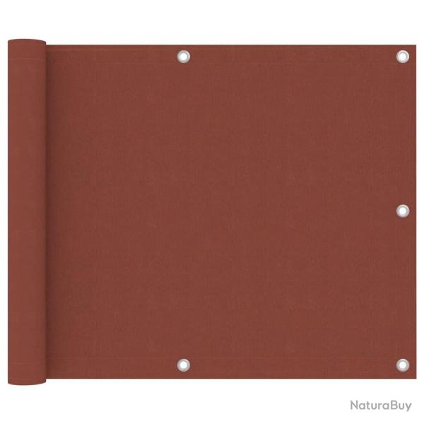 �cran de balcon Terre cuite 75x500 cm Tissu Oxford alsavelo