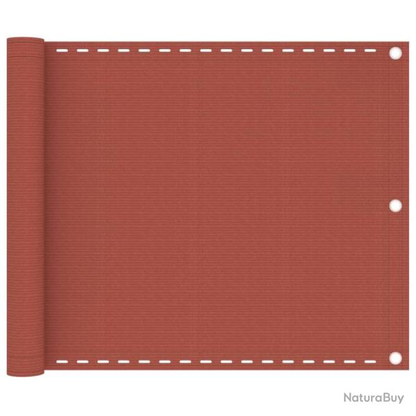 �cran de balcon Terre cuite 75x600 cm PEHD alsavelo