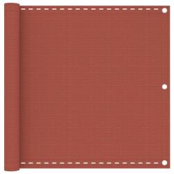 &Eacute;cran de balcon Terre cuite 90x400 cm PEHD alsavelo