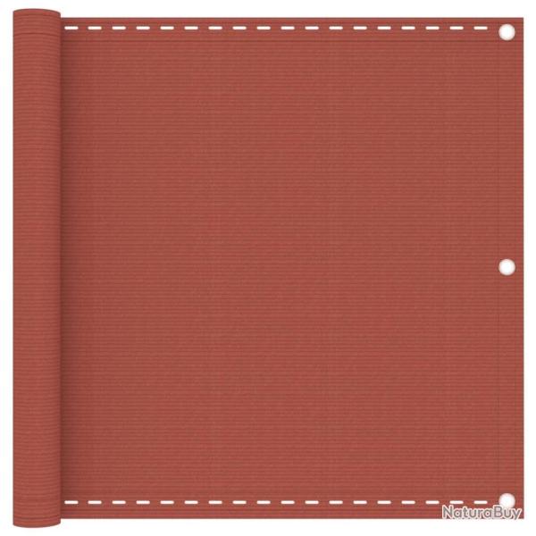 �cran de balcon Terre cuite 90x400 cm PEHD alsavelo