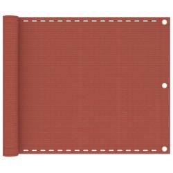 &Eacute;cran de balcon Terre cuite 75x300 cm PEHD alsavelo