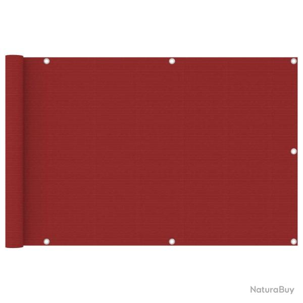 �cran de balcon Rouge 90x400 cm PEHD alsavelo