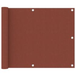 &Eacute;cran de balcon Terre cuite 75x300 cm Tissu Oxford alsavelo