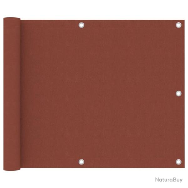 �cran de balcon Terre cuite 75x300 cm Tissu Oxford alsavelo