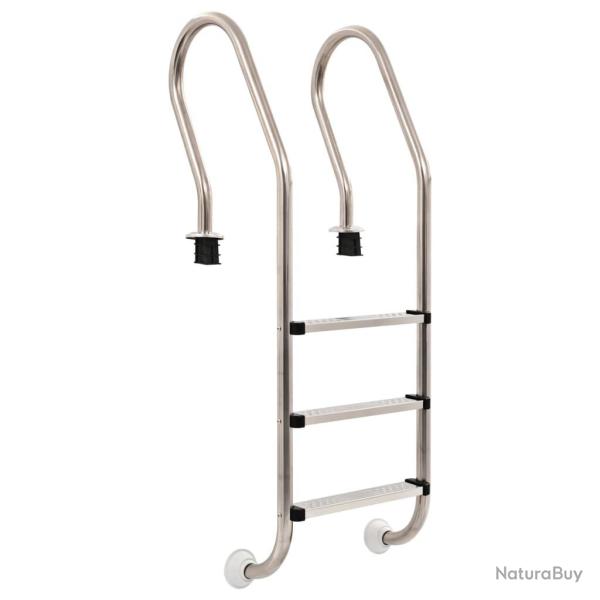 �chelle de piscine � 3 �chelons Acier inoxydable 304 120 cm