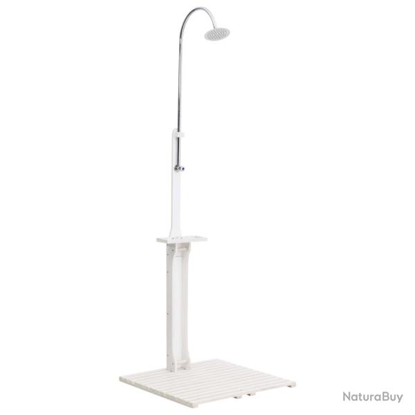 Douche de jardin Blanc Bois