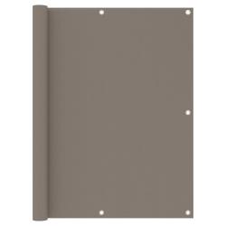 &Eacute;cran de balcon Taupe 120x400 cm Tissu Oxford alsavelo