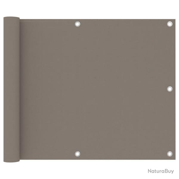 �cran de balcon Taupe 75x500 cm Tissu Oxford alsavelo