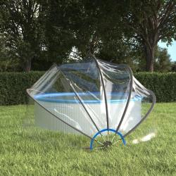 D&ocirc;me de piscine rond 376x188 cm PVC alsavelo